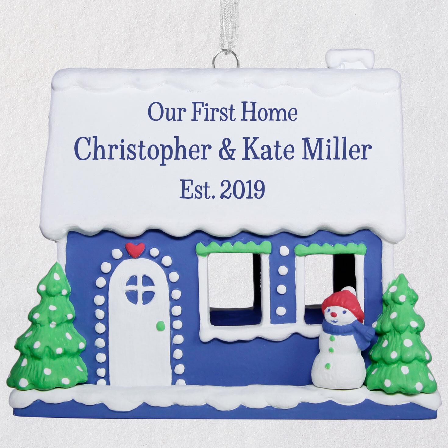 our new home personalized ornament personalized ornaments hallmarkNew Home Christmas Ornament 2019 #19